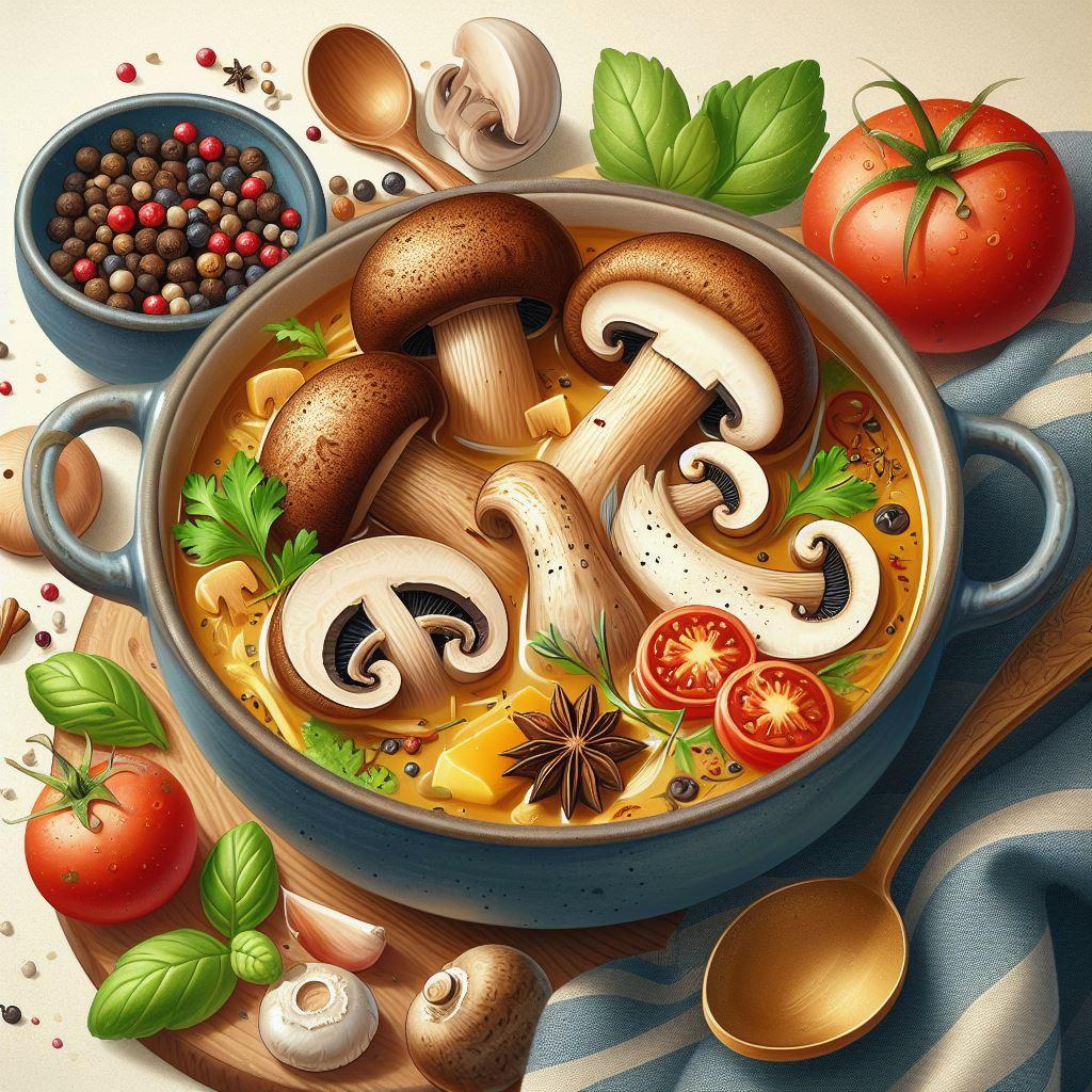 🍜 Лучшие 5 рецептов супа из белых грибов, которые поразят вас вкусом: 🥣 Сытный крем-суп из белых грибов: секреты идеальной текстуры