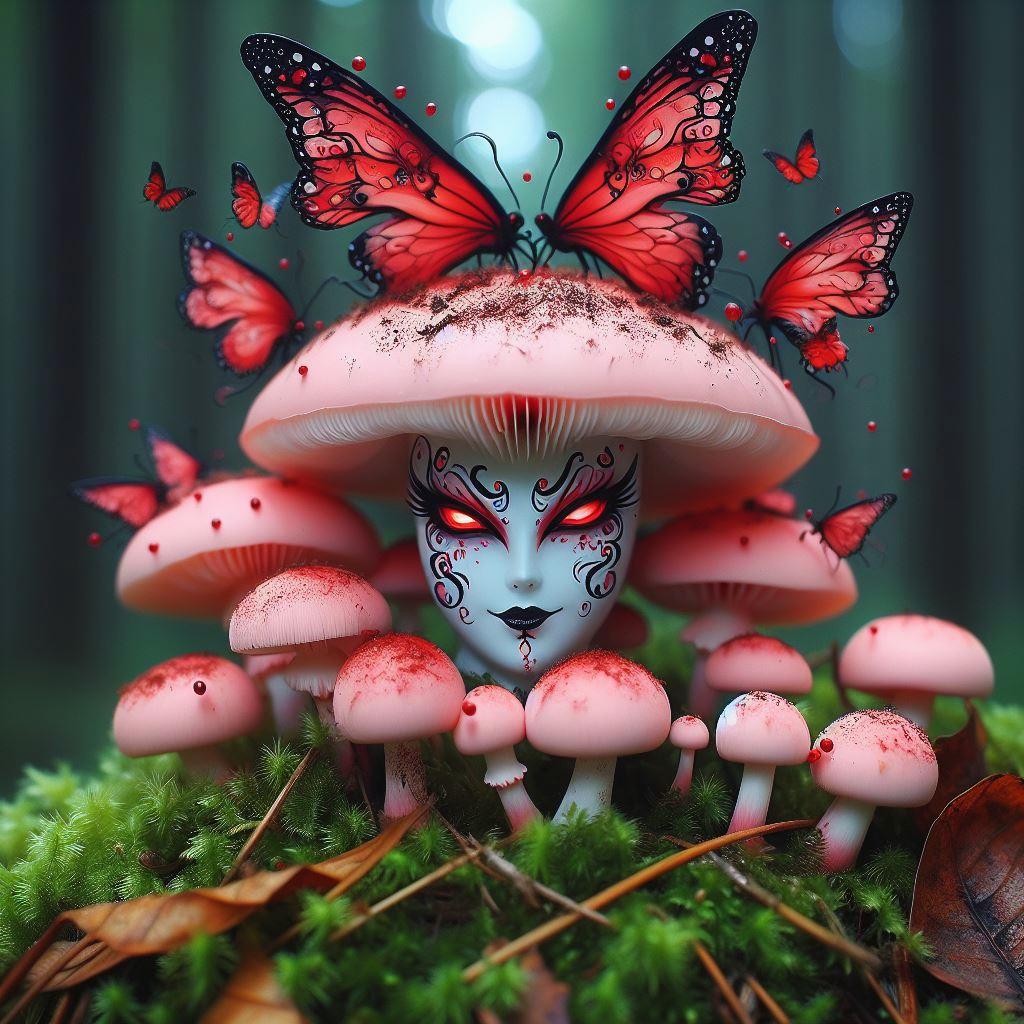 🍄 Обманчивая красота ложных сатанинских грибов: красивые, но опасные: 🎨 Уникальные визуальные признаки: как не спутать с безопасными грибами