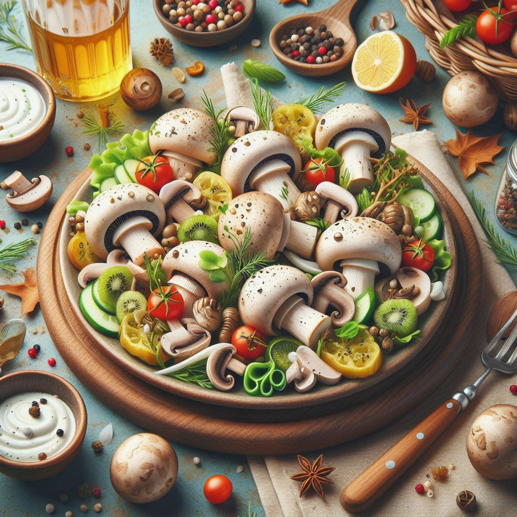 🍄 Рецепты салатов с грибами на зиму: создаем идеальную закуску: 📚 Выбор грибов для салата: какие подходят лучше всего