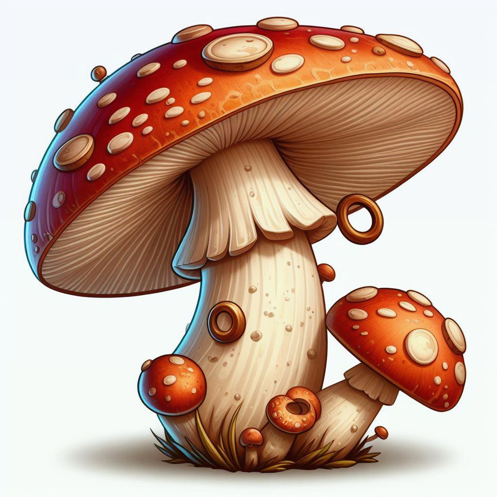 🍄 Колпак кольчатый: мифы и реальность съедобного гриба с необычным видом: 🔍 Внешние отличия: как не перепутать с ядовитыми двойниками