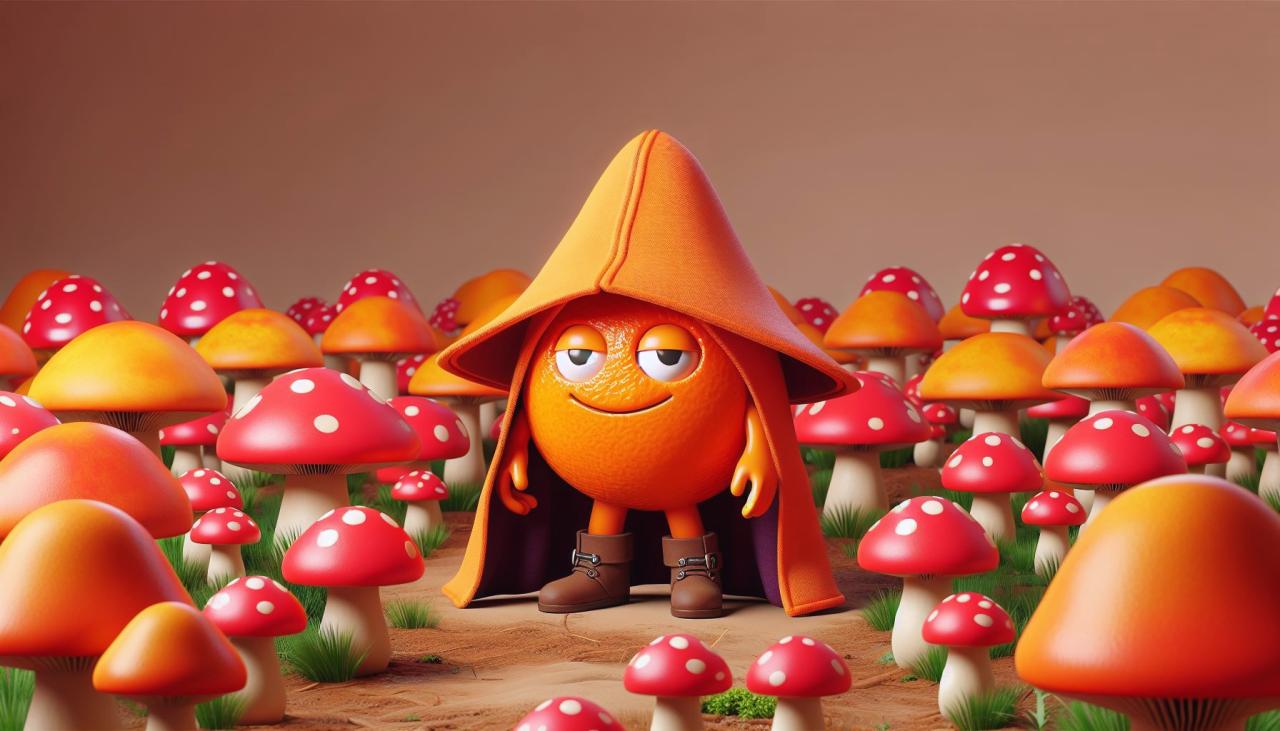 🍄 Говорушка оранжевая: мастер маскировки среди грибов: 🎨 Говорушка оранжевая и ее удивительная способность к маскировке