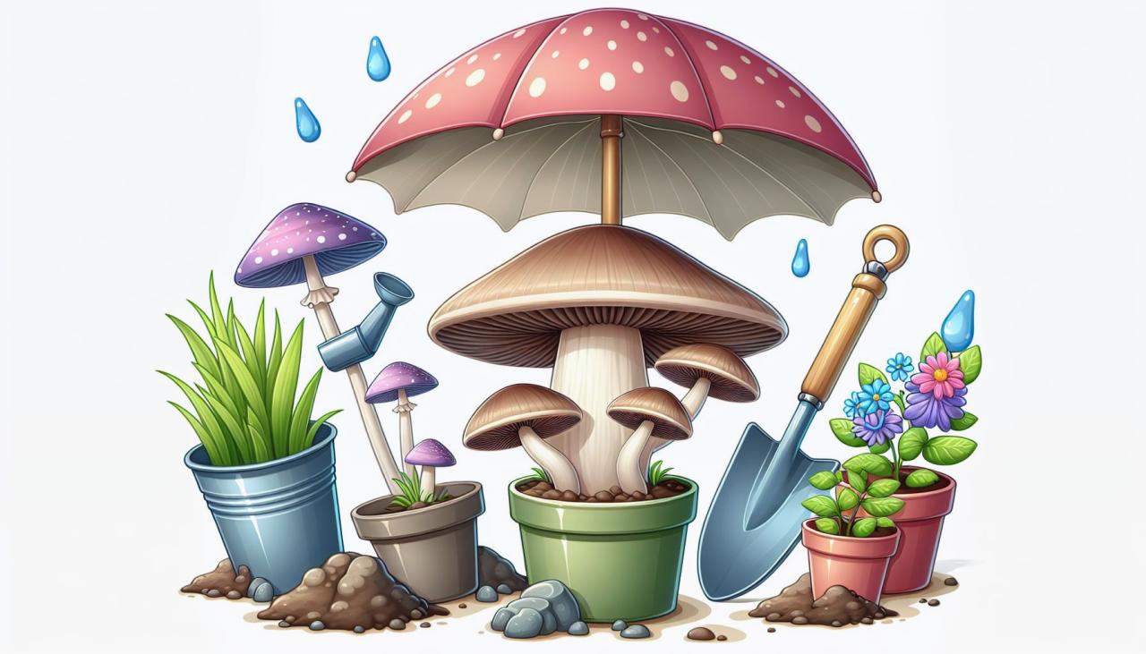 🌱 Энтолома садовая: открытие для садоводов и грибников: 🌺 Симбиоз с растениями: польза для цветов и деревьев