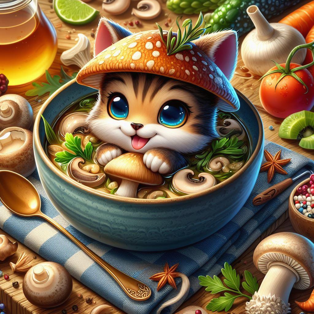 🍲 Секреты приготовления супа из вешенок: лучшие рецепты для гурманов: 🌶 Острый тайский суп с вешенками: экзотика на вашем столе