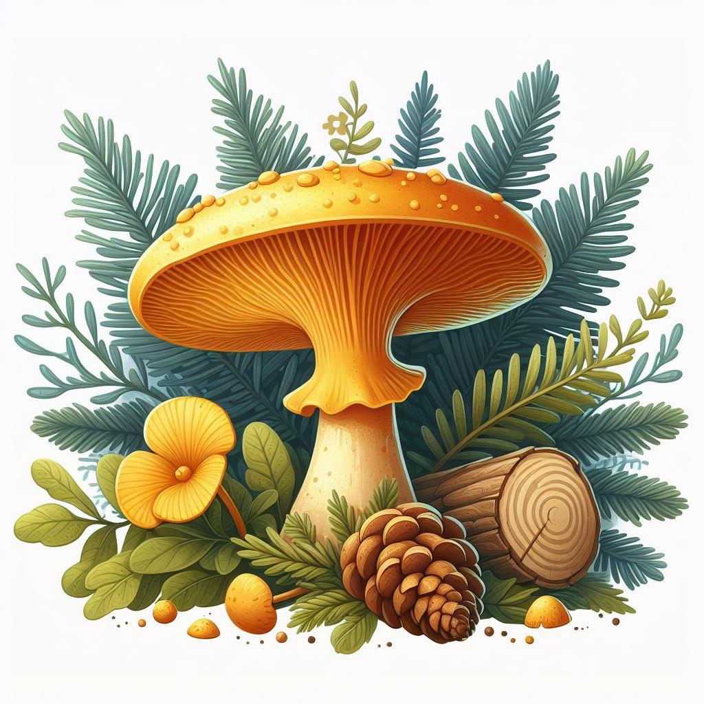 🍄 Лисичка желтеющая: полезный гриб тенистых еловых лесов: 🌳 Предпочтительные места произрастания и сезонность