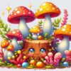 🍄 Калоцера клейкая: яркие грибы-кораллы из сказки