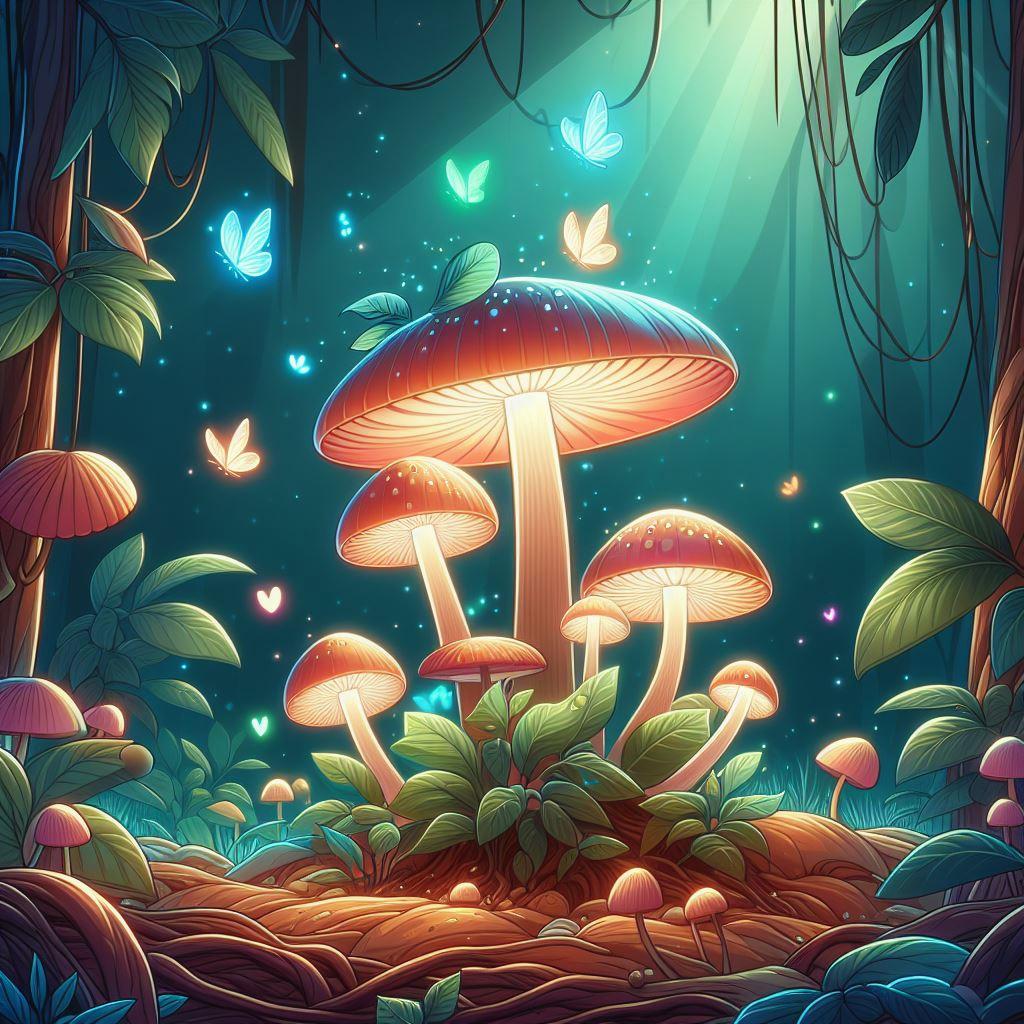 🌿 Мицена хлорофос: светящийся гриб в субтропических лесах: 🔬 Удивительные свойства: как и почему светится мицена хлорофос