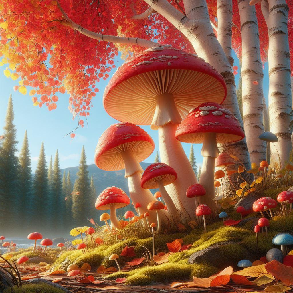 🍄 Красный подосиновик: великолепие природы в одном грибе: 🔎 Отличительные черты: как узнать красный подосиновик среди других