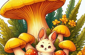 🍄 Лисичка желтеющая: полезный гриб тенистых еловых лесов