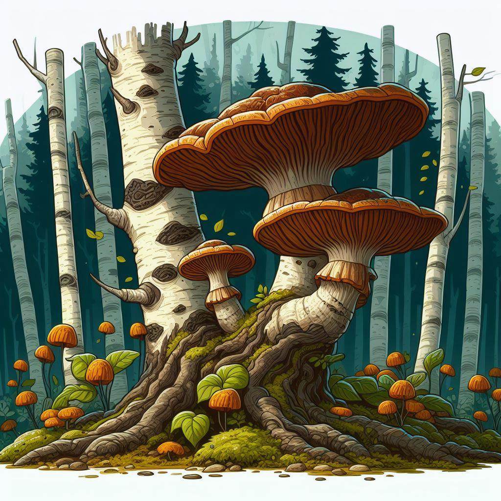 🌳 Чага: загадочный гриб-паразит березовых лесов: 🌱 Влияние на березы: паразитизм и его последствия для деревьев