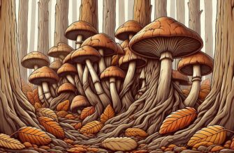 🍂 Рядовка землистая: тайны скрытого гриба лесной подстилки