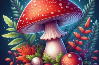 🍄 Саркосцифа алая: тайны зимнего гриба с летним настроением