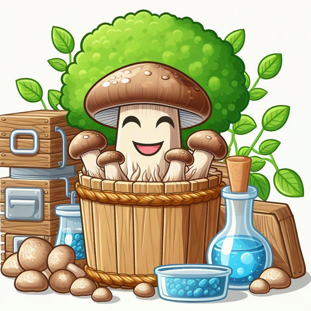 🍄 Как успешно вырастить грибы шиитаке: полное руководство: 🌿 Подготовка субстрата: идеальная почва для шиитаке