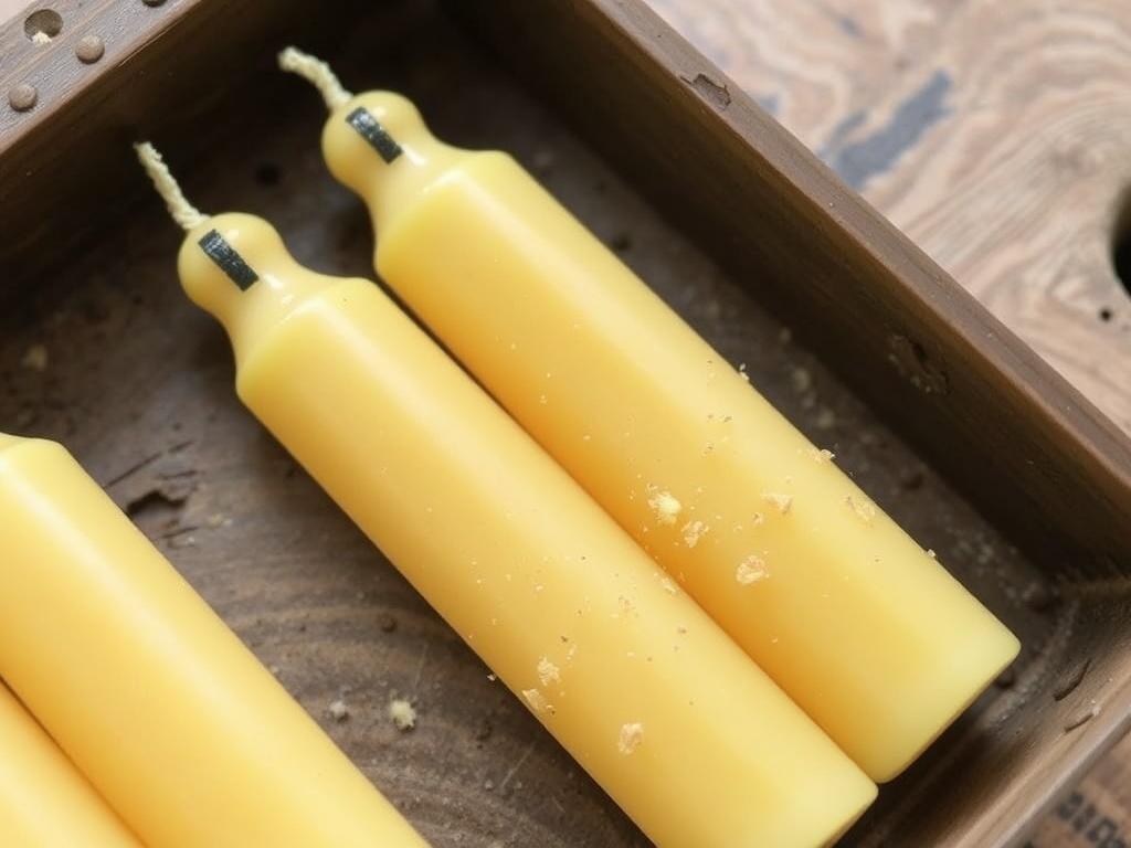 Cómo hacer velas con cera de abeja y esporas de hongo. Cómo envejecer y texturizar la superficie