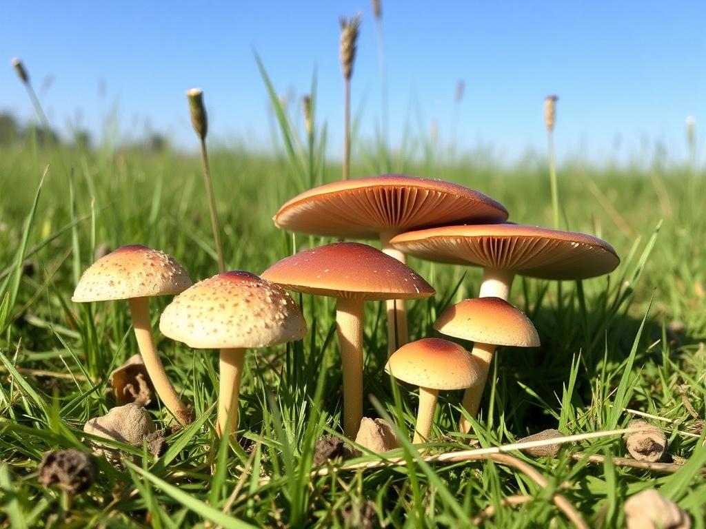 Setas de campo: especies de praderas y pastizales. Relatos de campo: una mañana en un prado