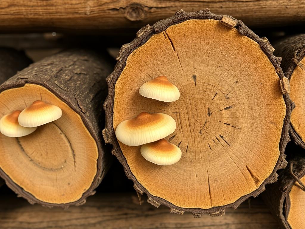 Cultivo de shiitake en troncos de roble. Condiciones de incubación y manejo del micelio