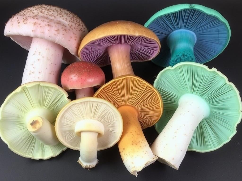 Hongos que cambian de color al cortarlos. Principales grupos de hongos que muestran cambios