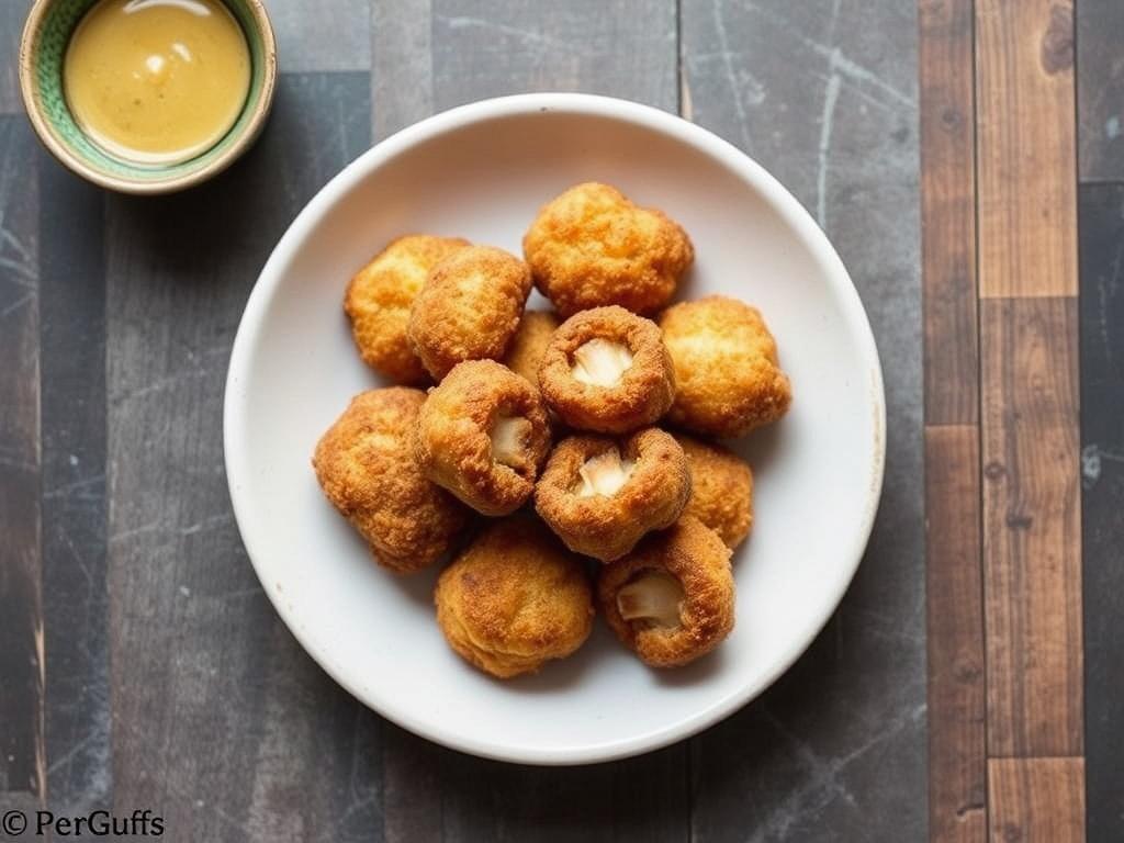 Setas rebozadas con tempura: receta fácil. Proporciones y una tabla útil