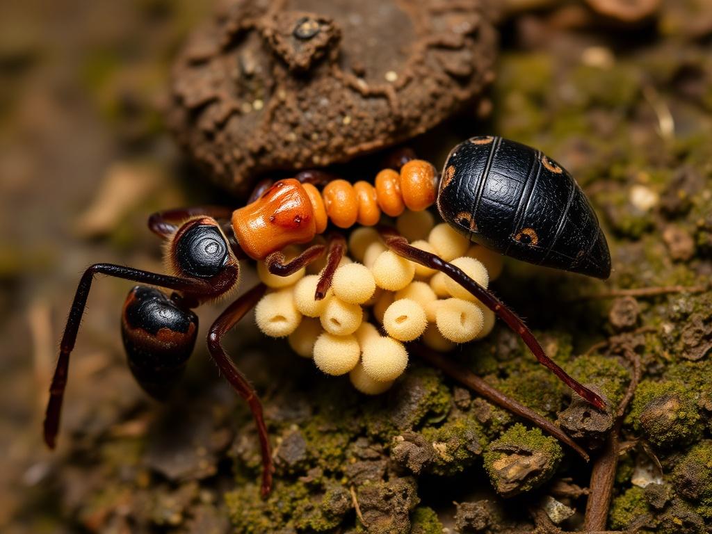 Hongos que viven dentro de hormigas: simbiosis extrema. Cómo afectan los cambios globales a estas interacciones