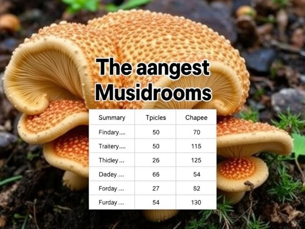 Los hongos más extraños del mundo con formas sorprendentes. Tabla resumen: especies destacadas y rasgos