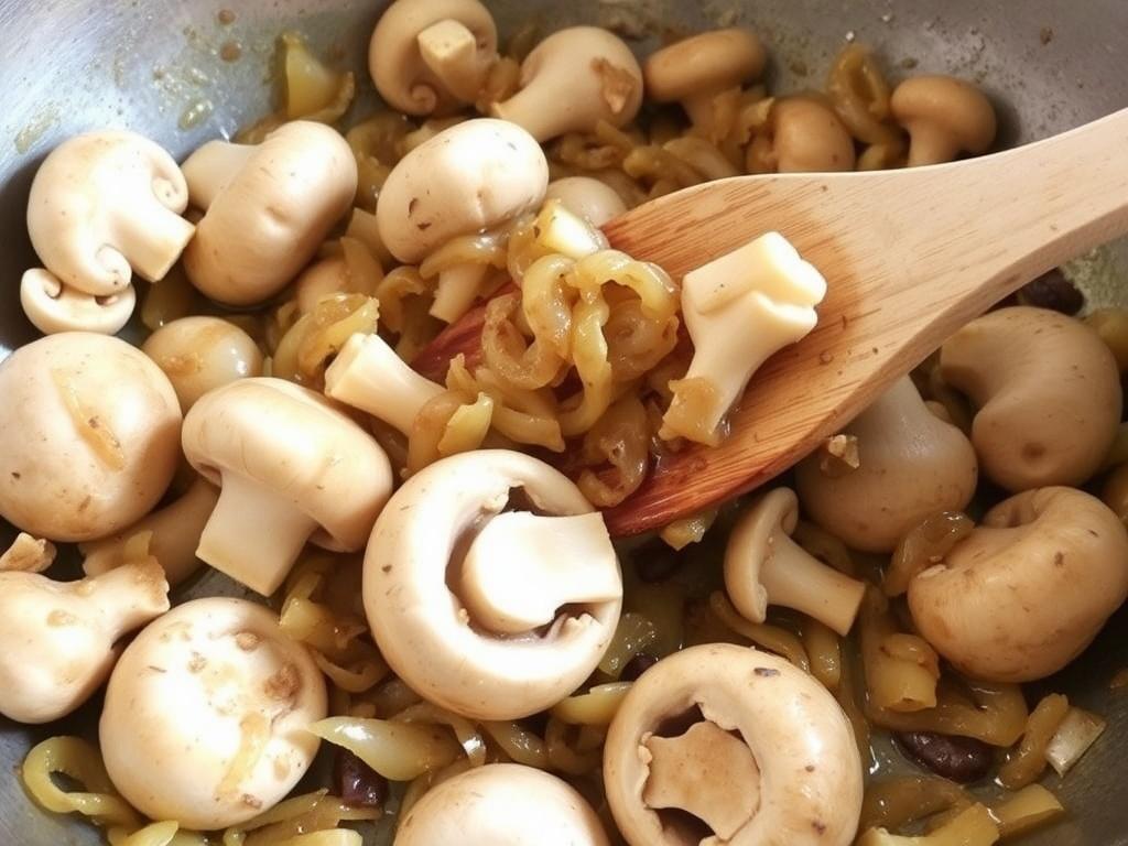 Setas para freír con cebolla caramelizada. Errores comunes y soluciones