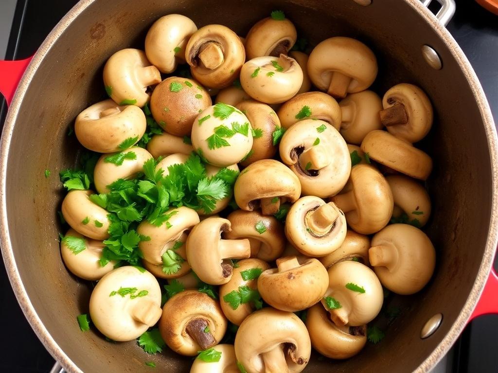 Setas al ajillo con perejil y vino blanco. Receta práctica: paso a paso con cantidades