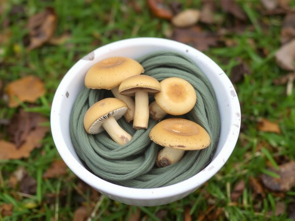 Cómo teñir lana con hongos silvestres. Por qué elegir tintes de setas