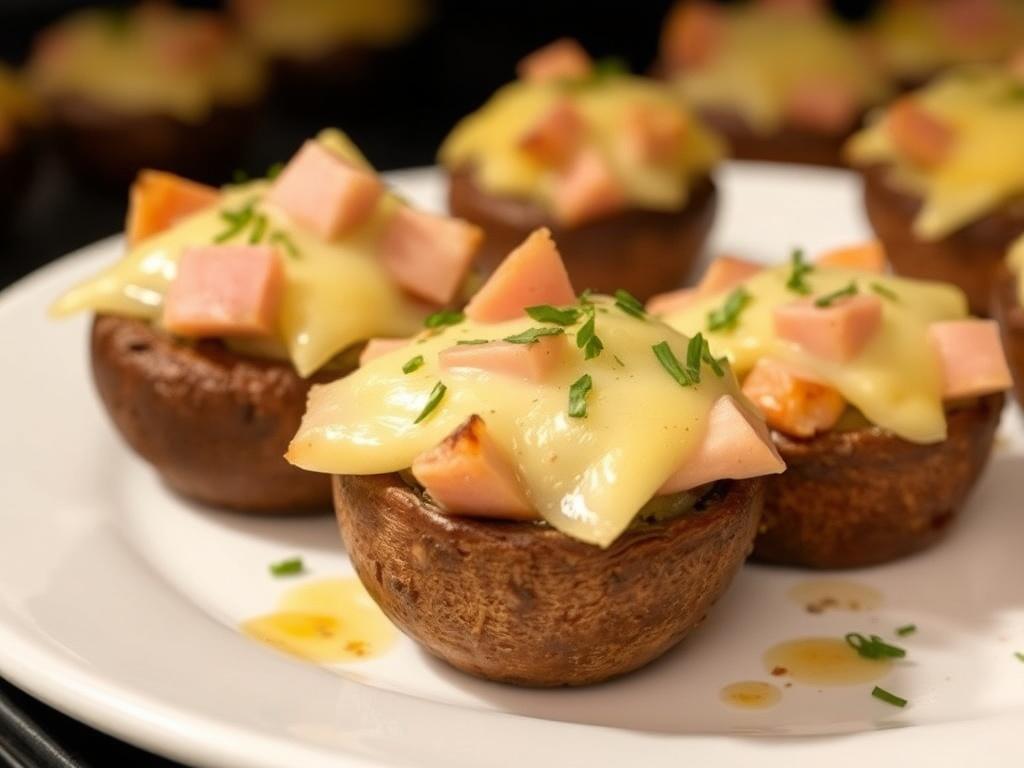 Setas rellenas de queso y jamón al horno. Coste y accesibilidad