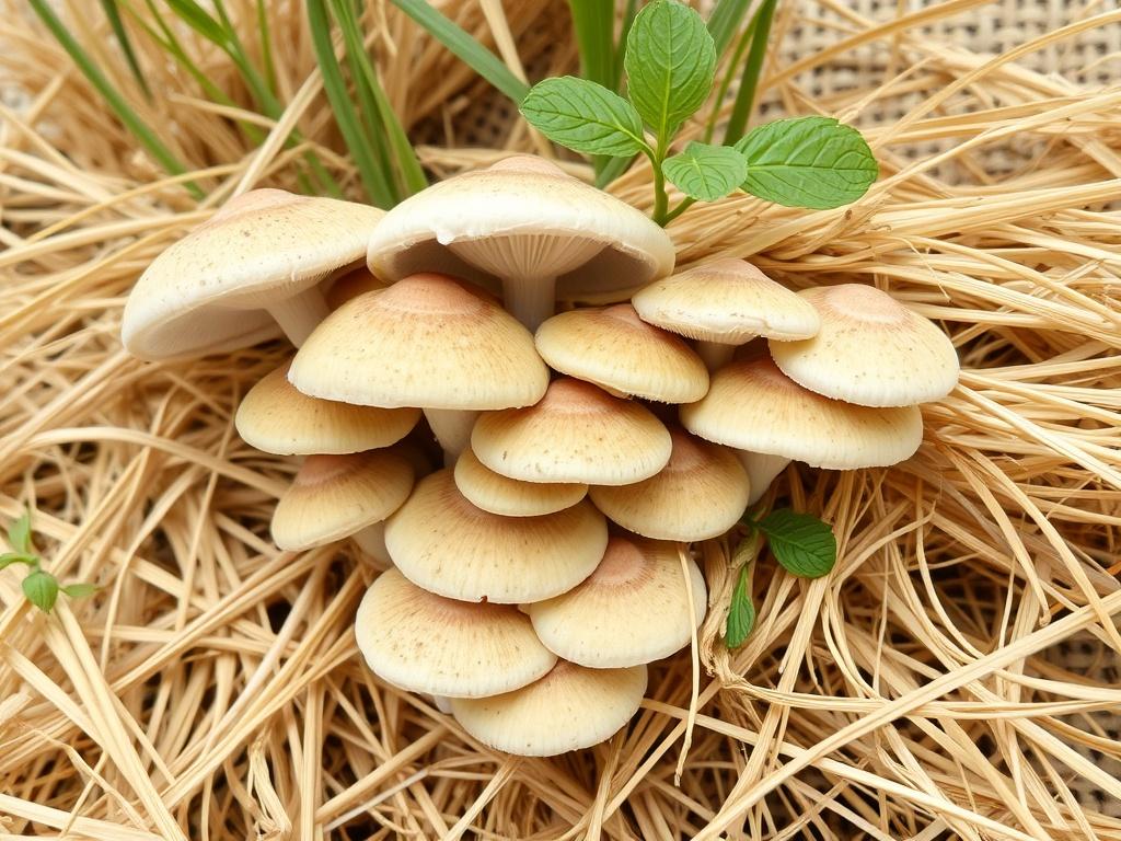 Cultivo de setas ostra sobre paja de trigo. Inducción de la fructificación y manejo del cultivo