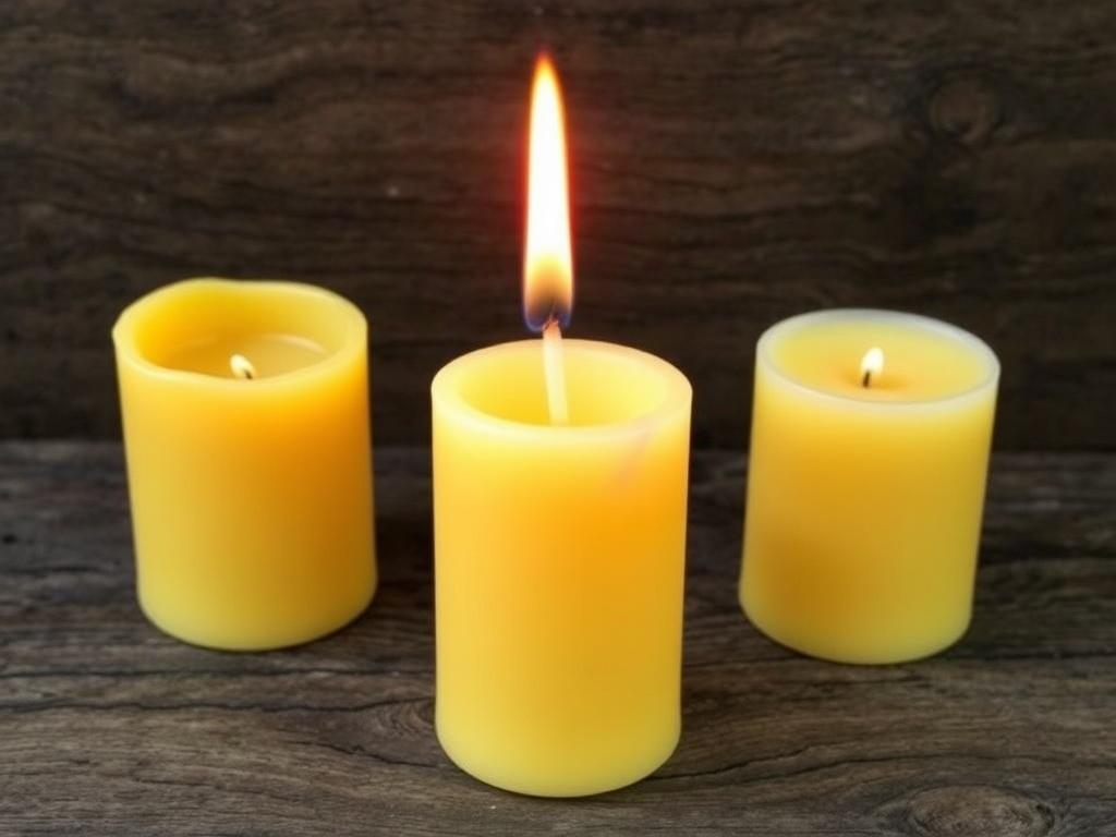 Cómo hacer velas con cera de abeja y esporas de hongo. Pruebas de quema y control de calidad