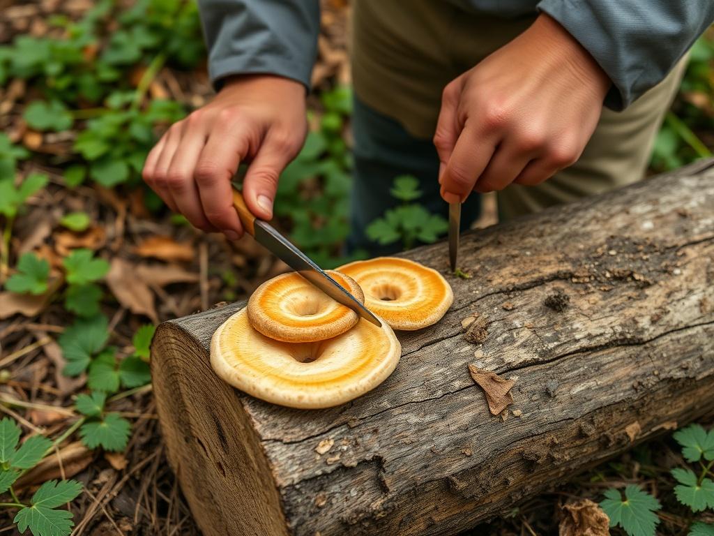 Cultivo de shiitake en troncos de roble. Momento adecuado para cortar e inocular