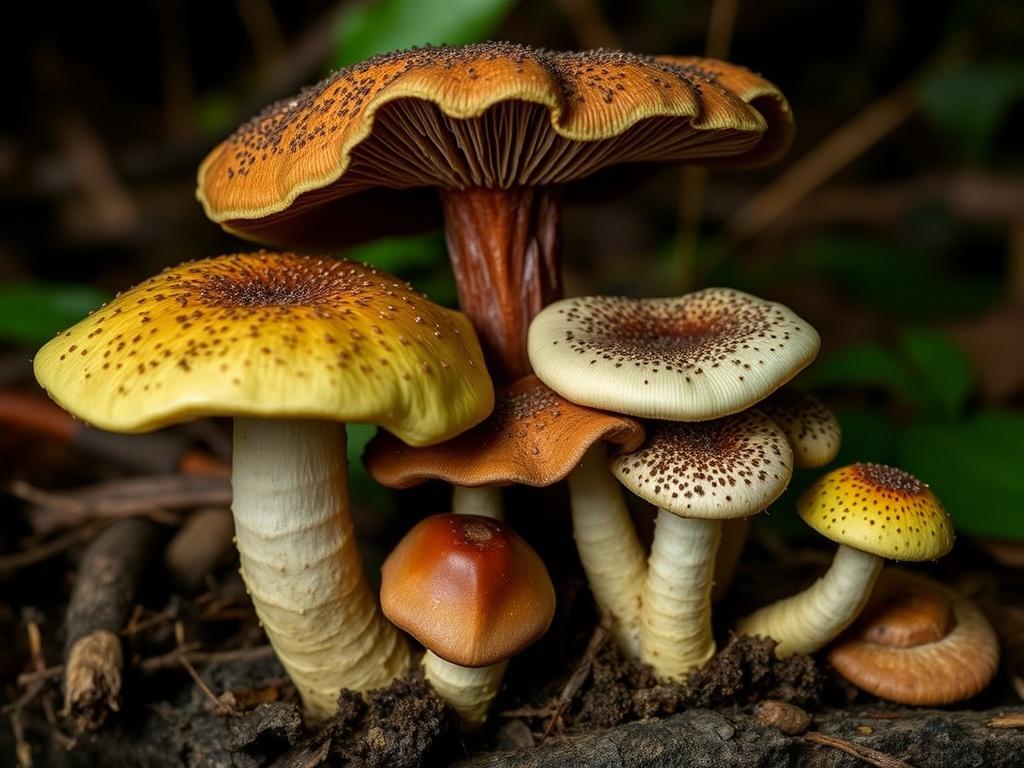 Hongos que se usan en rituales indígenas amazónicos. Tabla: géneros relevantes y notas sobre sus compuestos